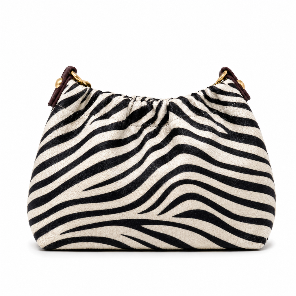 GENUINE LEATHER & COWHIDE PATTERNS CROSSBODY BAG