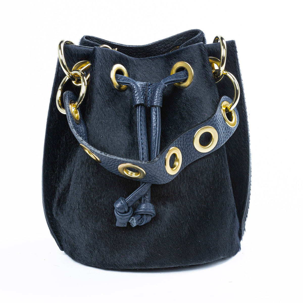 The Wild Affair | Genuine Italian Leather & Cowhide Bucket Bag