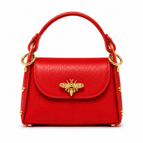 Bee Luxe Signature Satchel | Genuine Italian Leather Mini Handbag