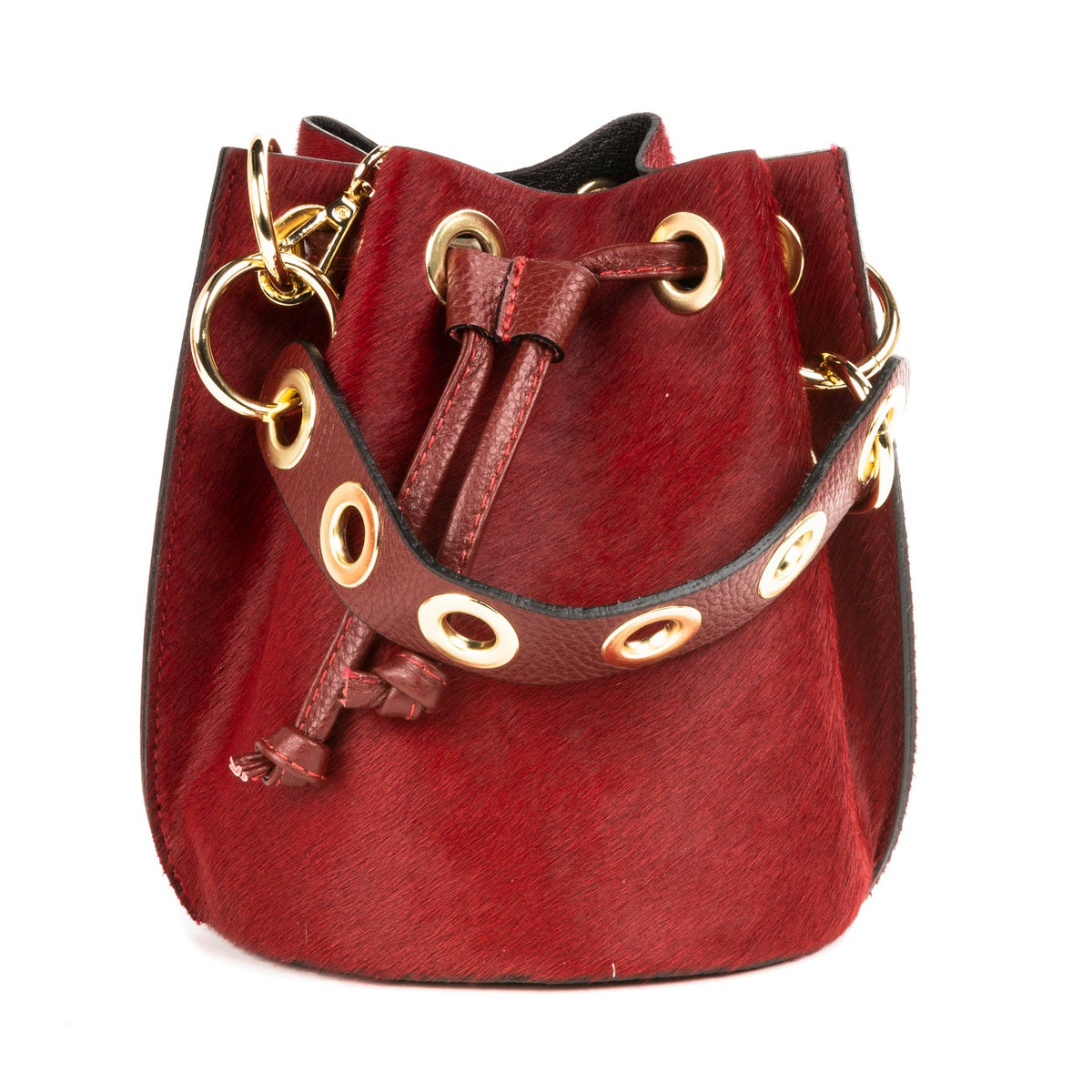 The Wild Affair | Genuine Italian Leather & Cowhide Bucket Bag