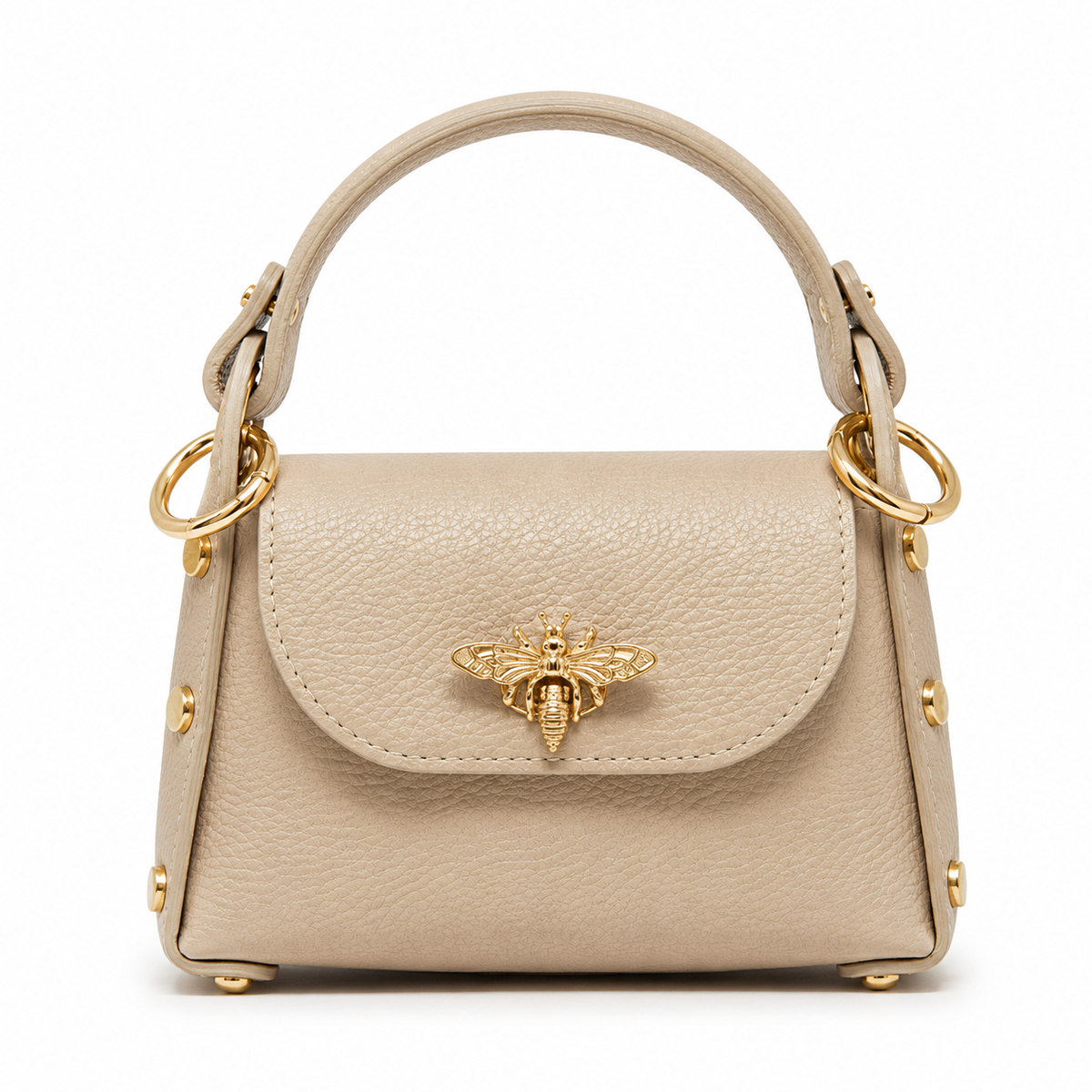 Bee Luxe Signature Satchel | Genuine Italian Leather Mini Handbag
