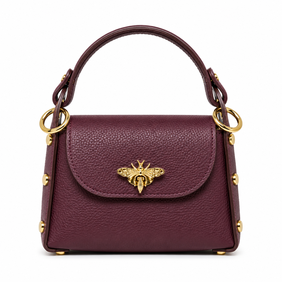Bee Luxe Signature Satchel | Genuine Italian Leather Mini Handbag