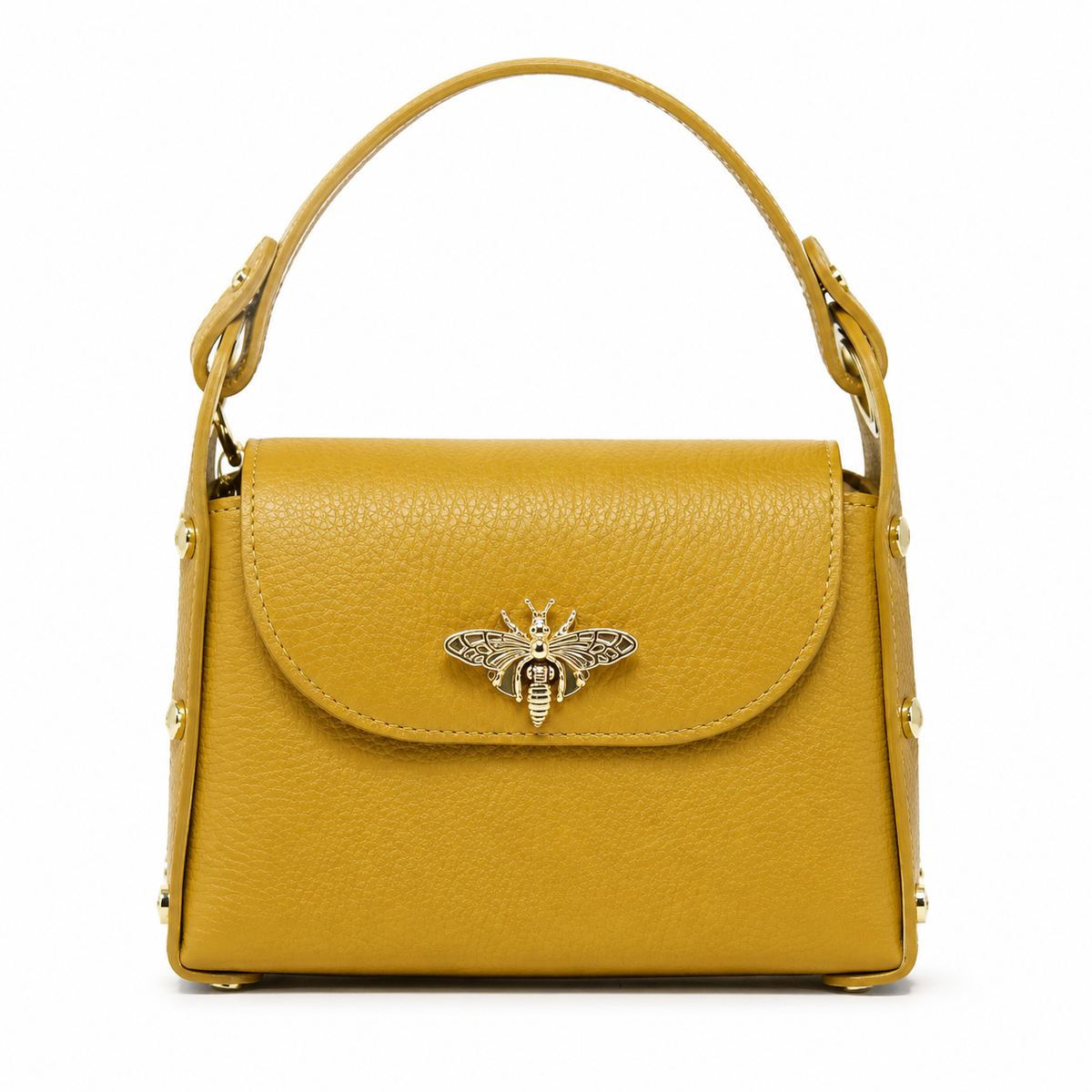 Bee Luxe Signature Satchel | Genuine Italian Leather Mini Handbag