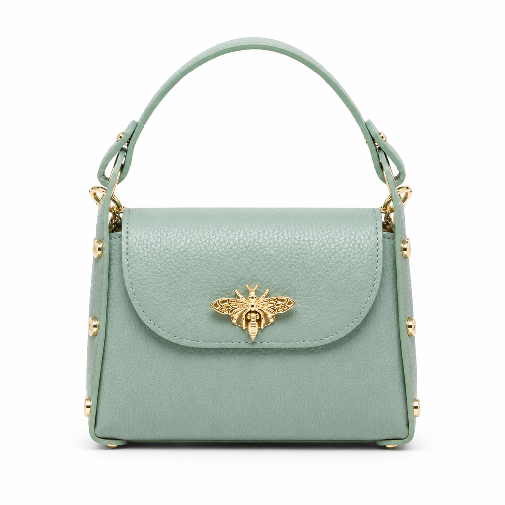 Bee Luxe Signature Satchel | Genuine Italian Leather Mini Handbag