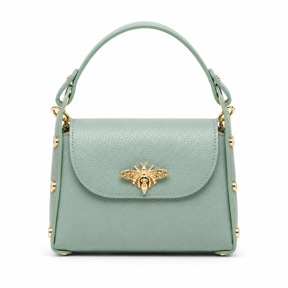 Bee Luxe Signature Satchel | Genuine Italian Leather Mini Handbag