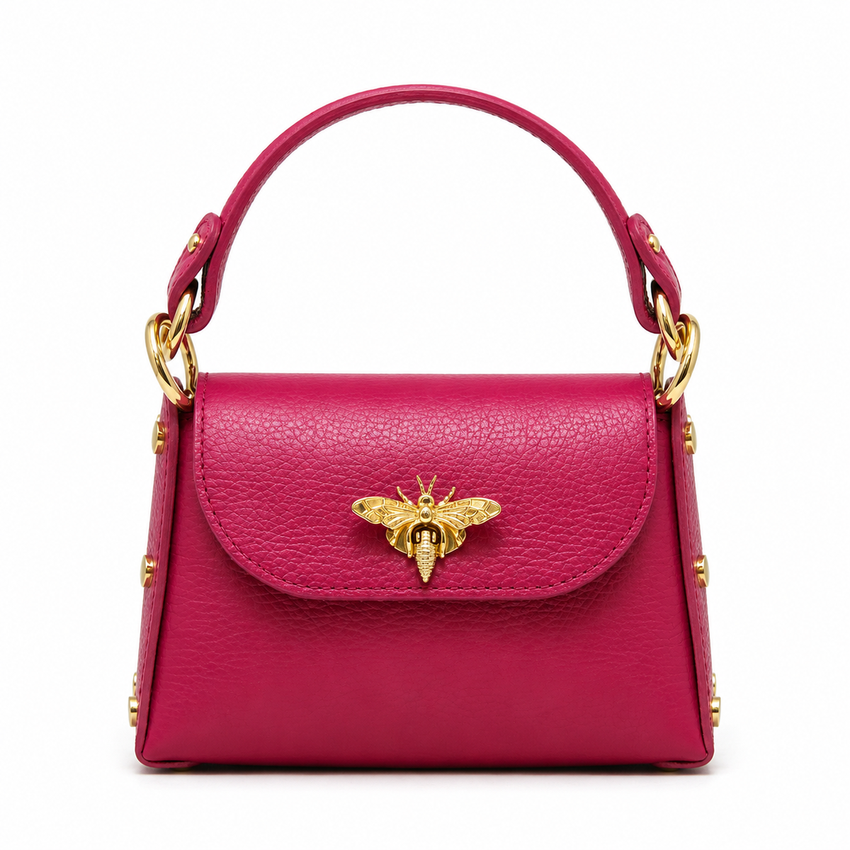 Bee Luxe Signature Satchel | Genuine Italian Leather Mini Handbag