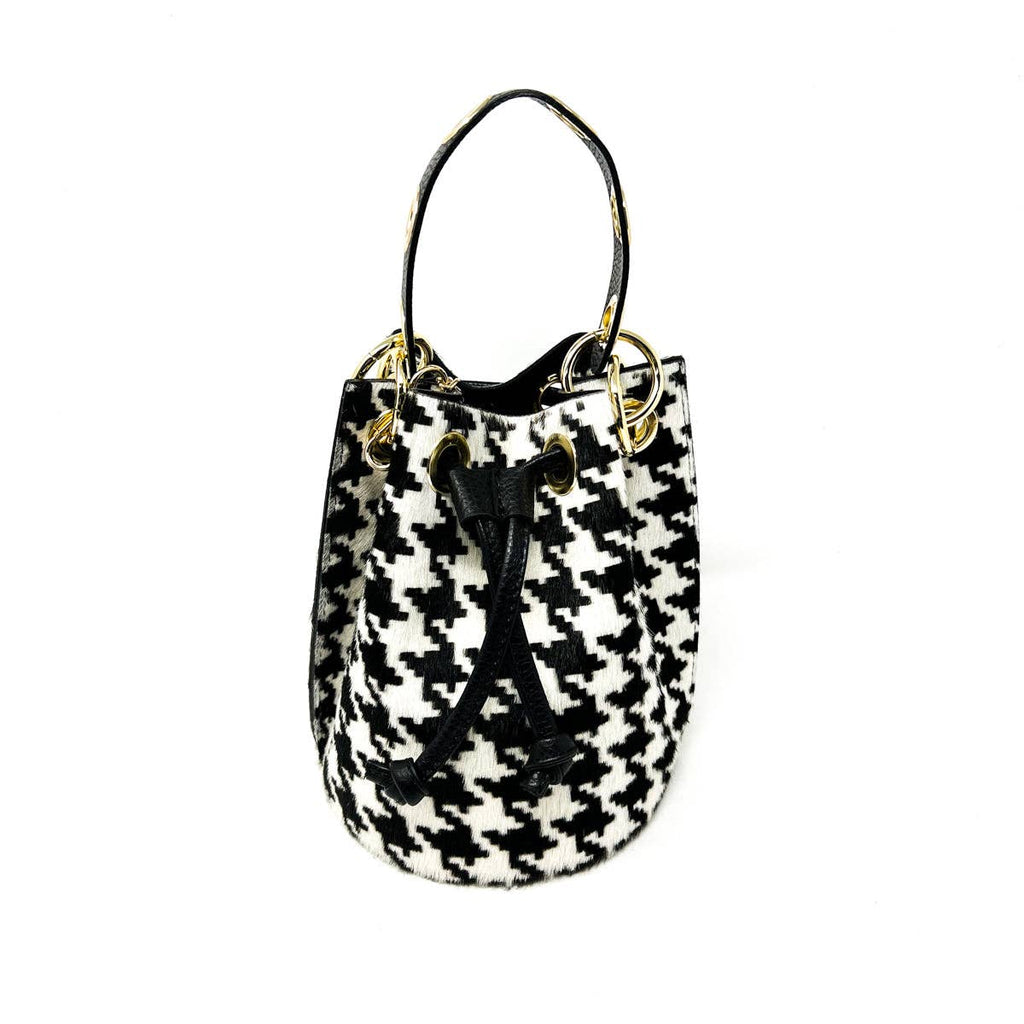 The Wild Affair | Genuine Italian Leather & Cowhide Bucket Bag