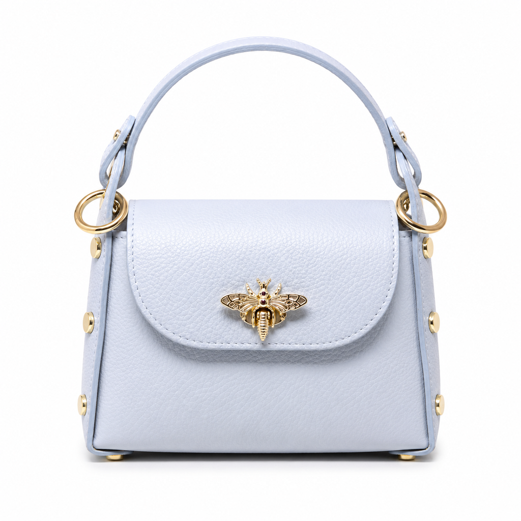 Bee Luxe Signature Satchel | Genuine Italian Leather Mini Handbag