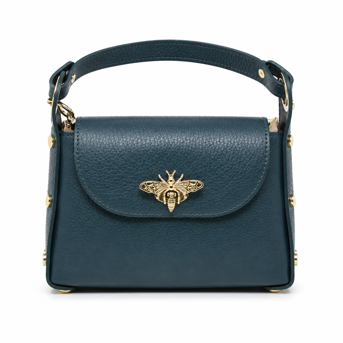 Bee Luxe Signature Satchel | Genuine Italian Leather Mini Handbag