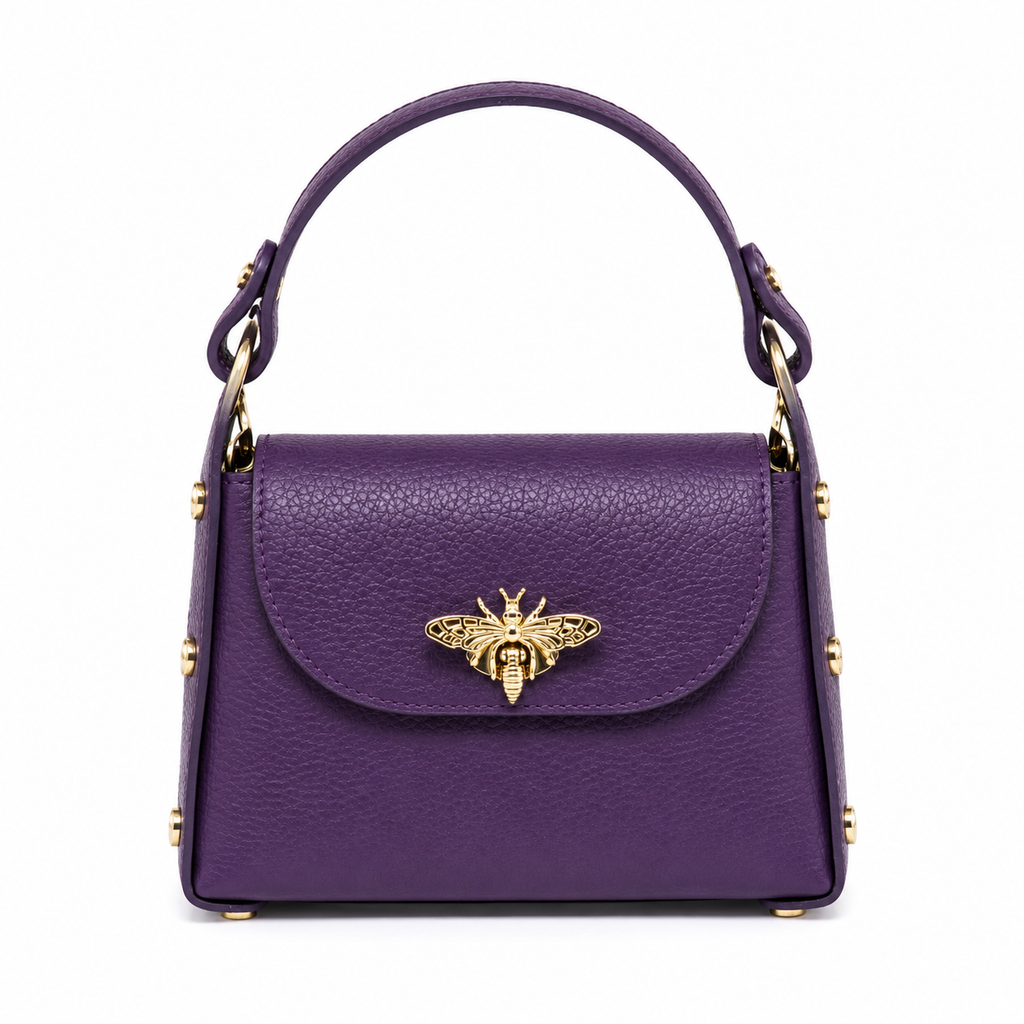 Bee Luxe Signature Satchel | Genuine Italian Leather Mini Handbag