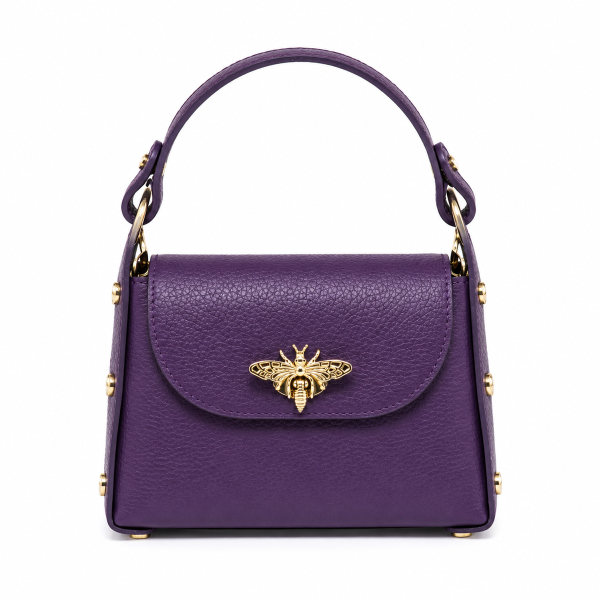 Bee Luxe Signature Satchel | Genuine Italian Leather Mini Handbag