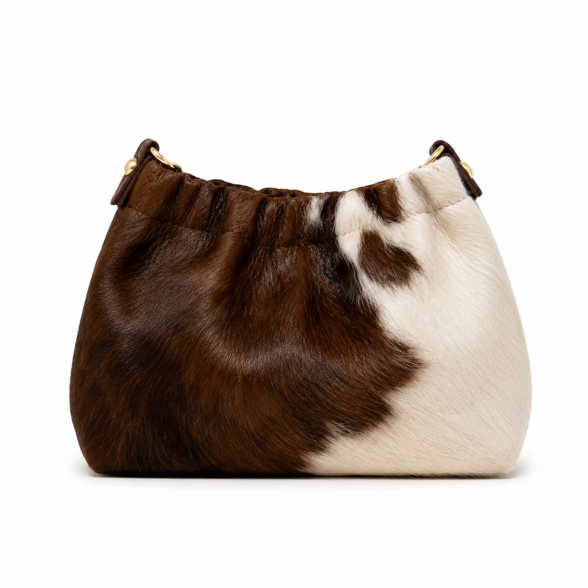 GENUINE LEATHER & COWHIDE PATTERNS CROSSBODY BAG
