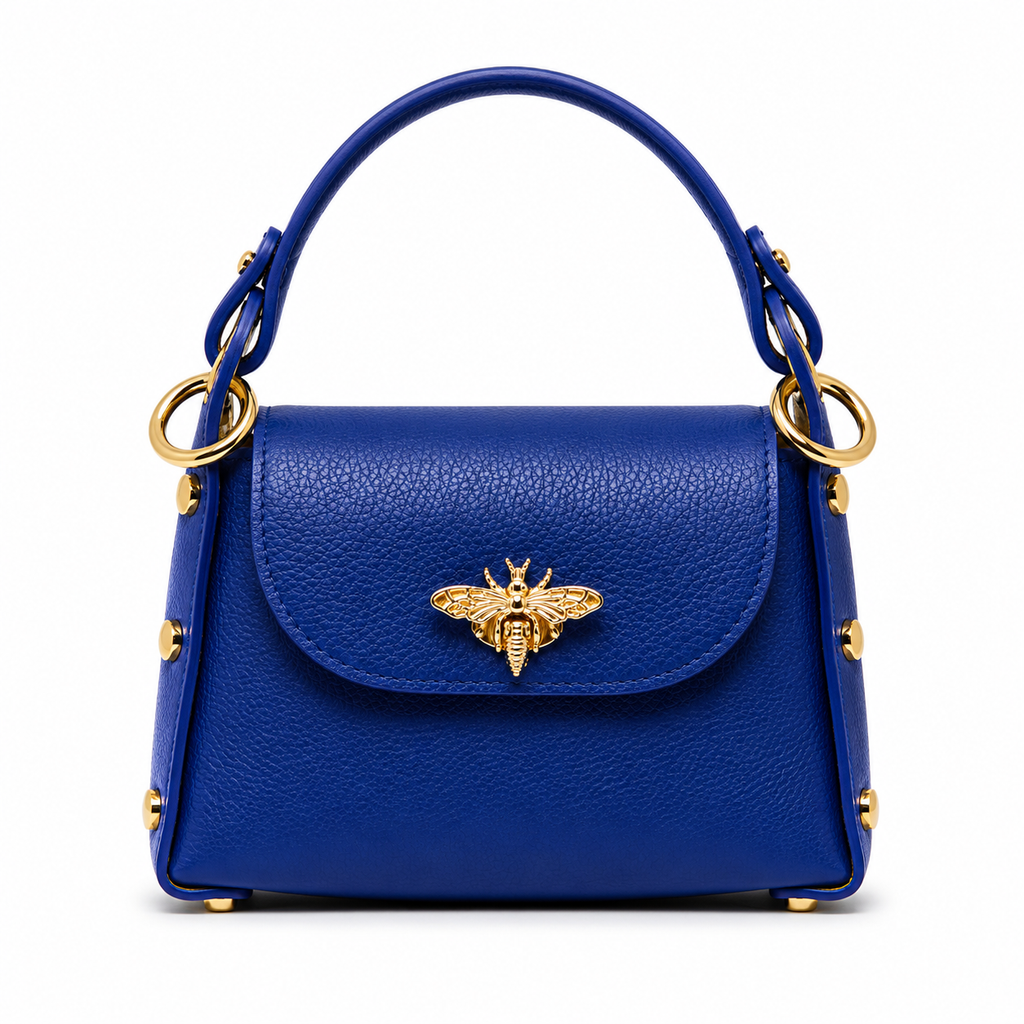 Bee Luxe Signature Satchel | Genuine Italian Leather Mini Handbag