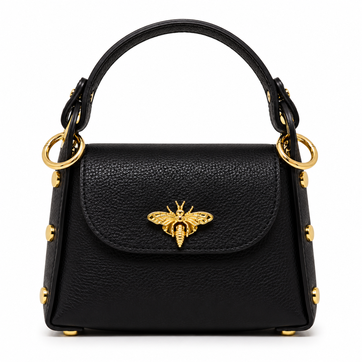 Bee Luxe Signature Satchel | Genuine Italian Leather Mini Handbag