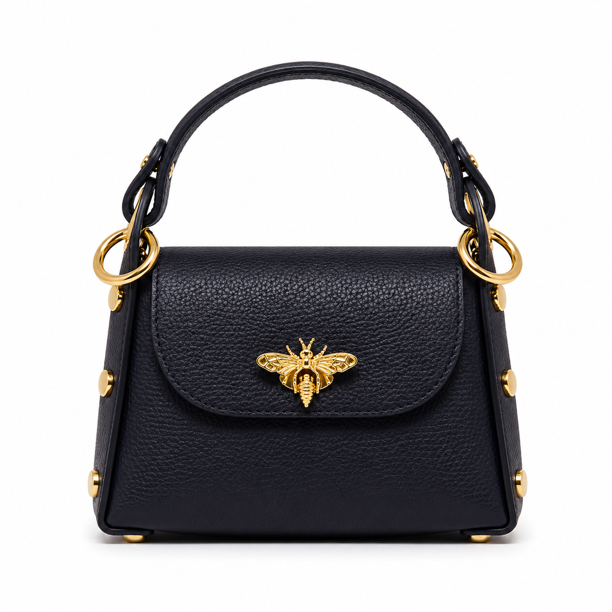 Bee Luxe Signature Satchel | Genuine Italian Leather Mini Handbag