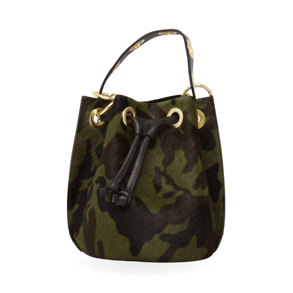 The Wild Affair | Genuine Italian Leather & Cowhide Bucket Bag