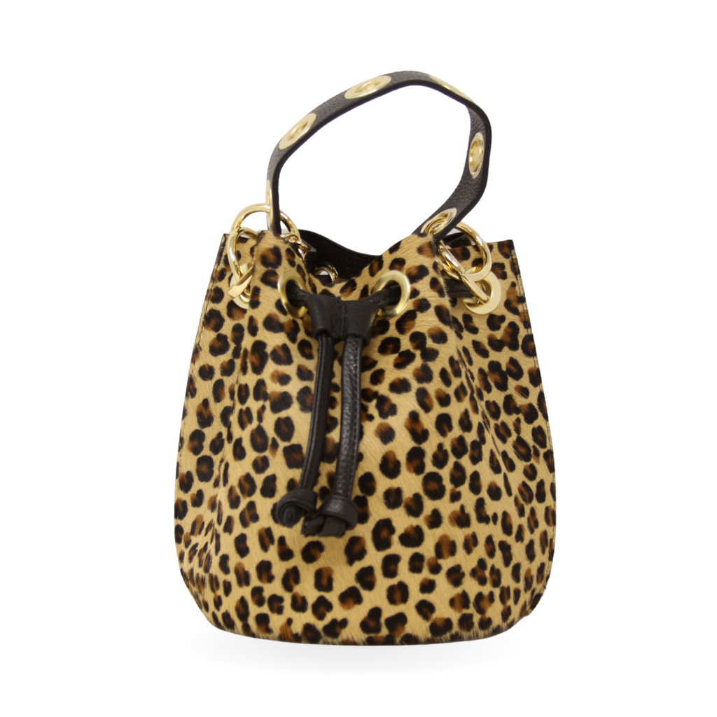 The Wild Affair | Genuine Italian Leather & Cowhide Bucket Bag