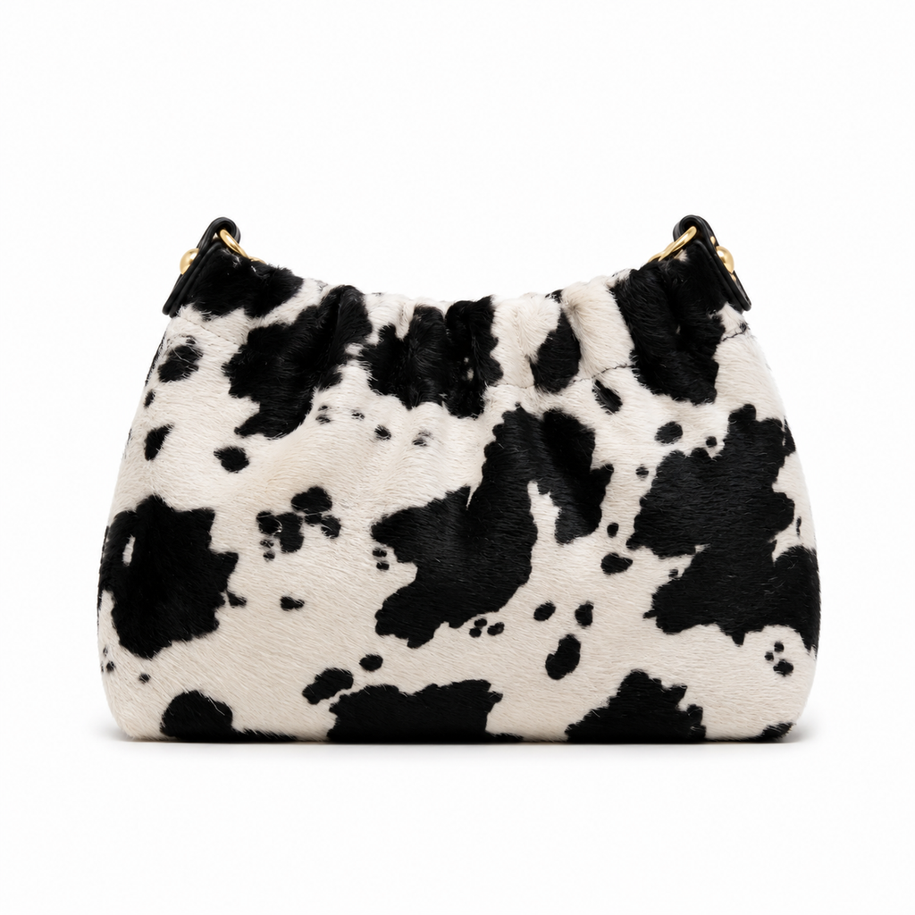 GENUINE LEATHER & COWHIDE PATTERNS CROSSBODY BAG