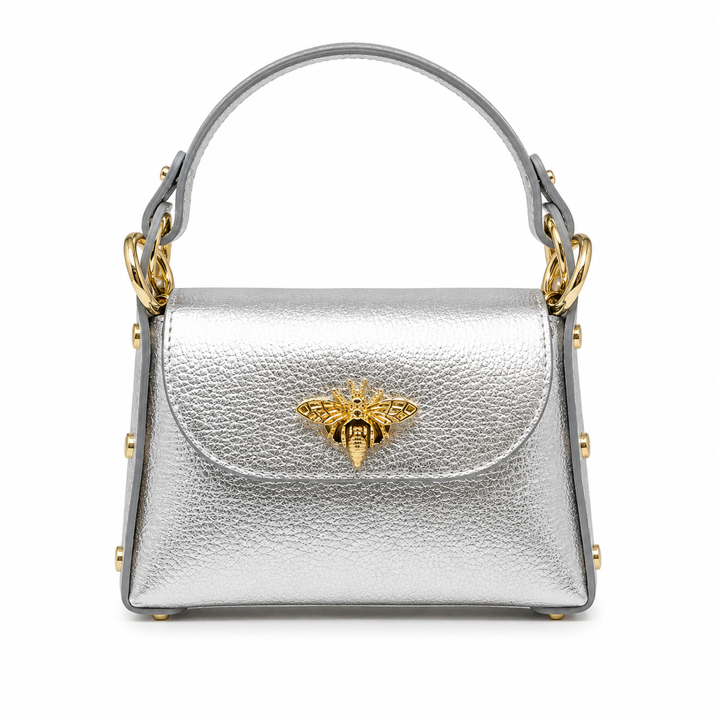 Bee Luxe Signature Satchel | Genuine Italian Leather Mini Handbag