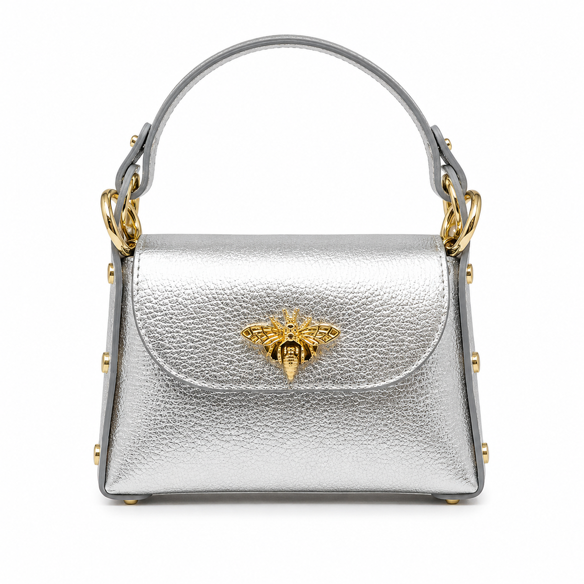 Bee Luxe Signature Satchel | Genuine Italian Leather Mini Handbag