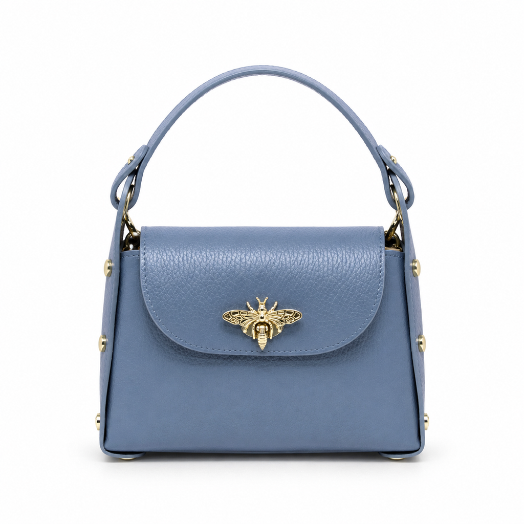 Bee Luxe Signature Satchel | Genuine Italian Leather Mini Handbag