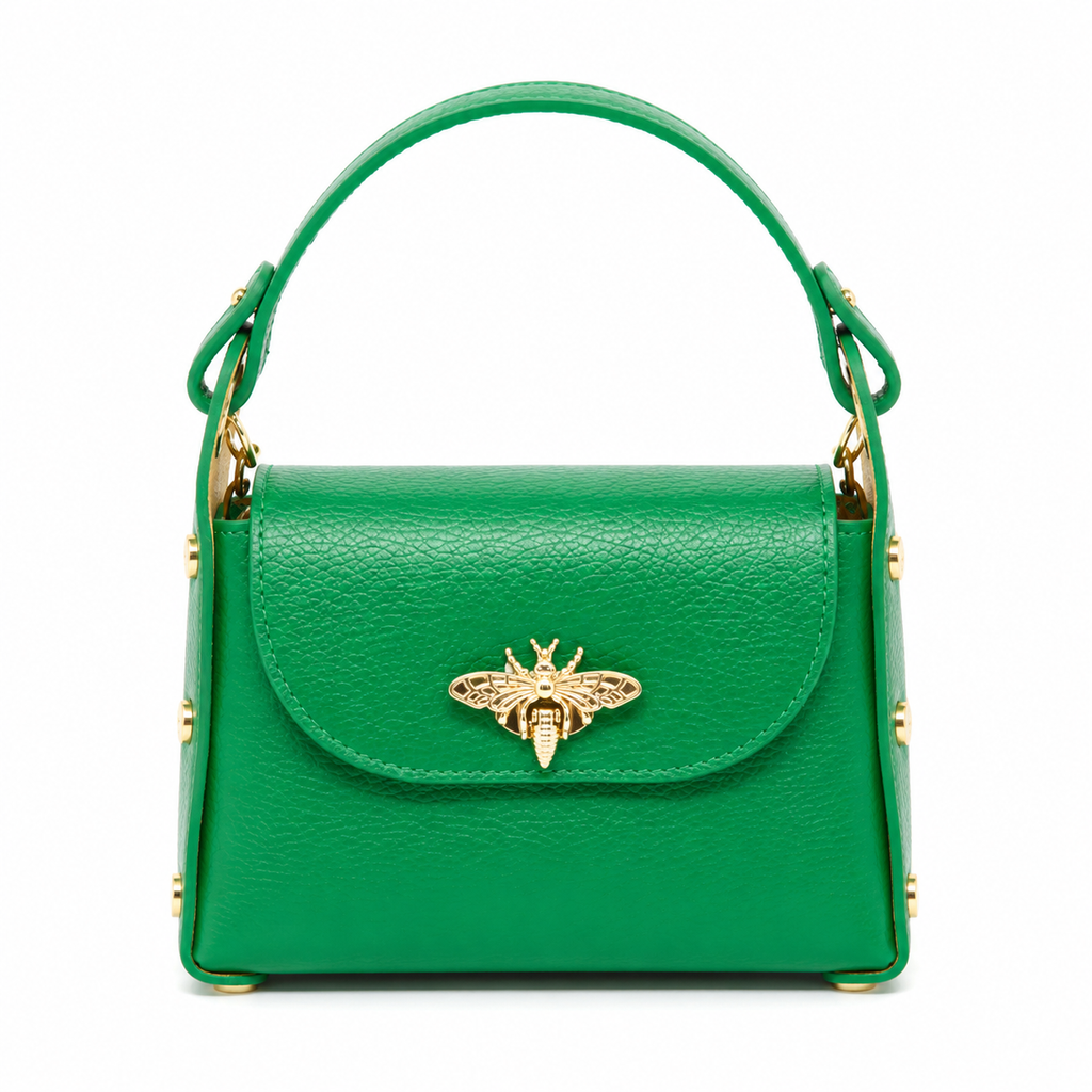 Bee Luxe Signature Satchel | Genuine Italian Leather Mini Handbag