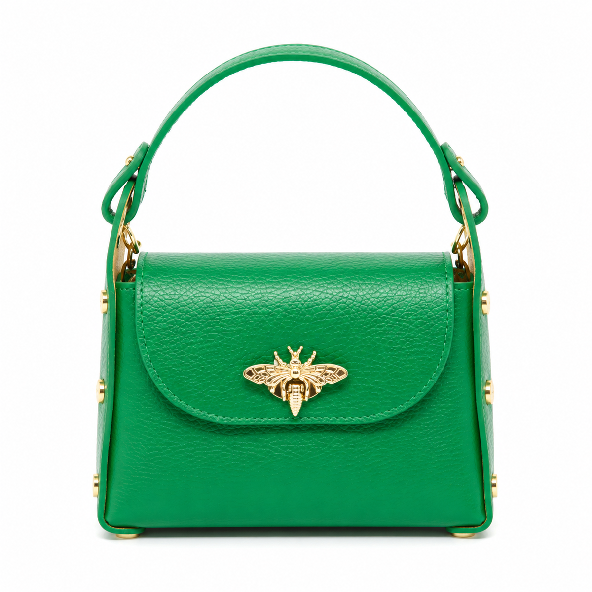 Bee Luxe Signature Satchel | Genuine Italian Leather Mini Handbag